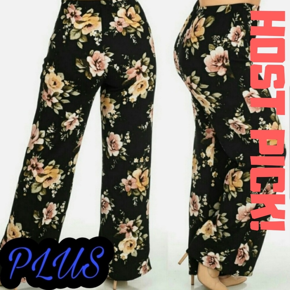 CLEO Floral Palazzo Pants